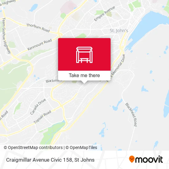 Craigmillar Avenue Civic 158 map