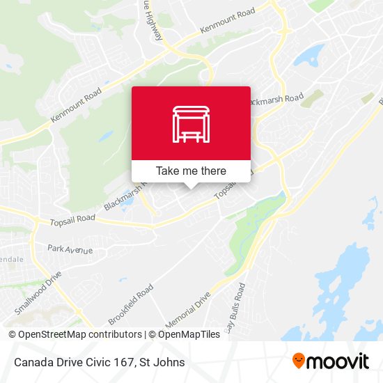 Canada Drive Civic 167 map