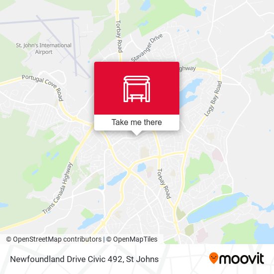 Newfoundland Drive Civic 492 map