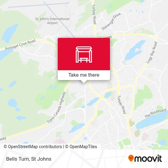 Bells Turn map
