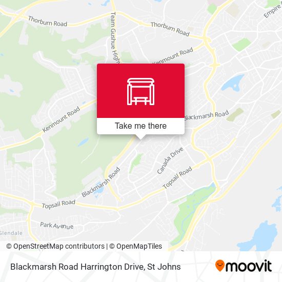 Blackmarsh Road Harrington Drive map