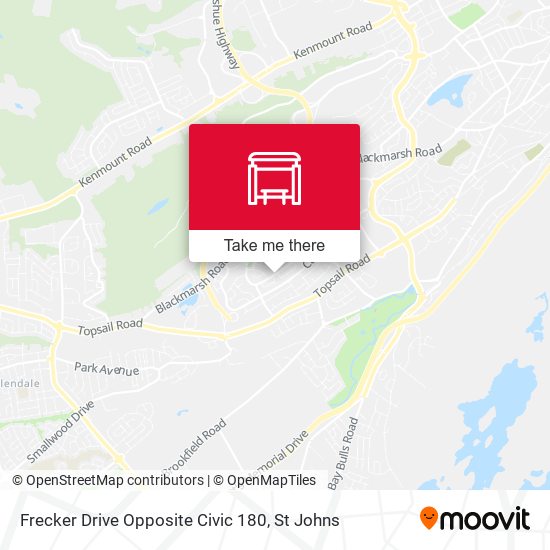 Frecker Drive Opposite Civic 180 map