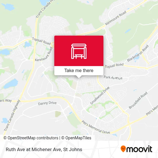 Ruth Ave at Michener Ave map