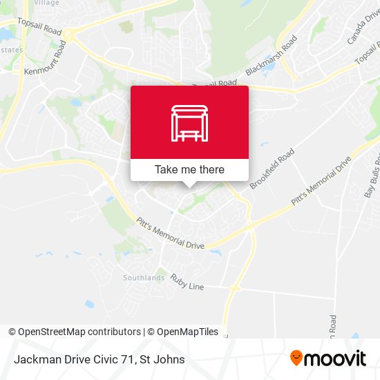 Jackman Drive Civic 71 map