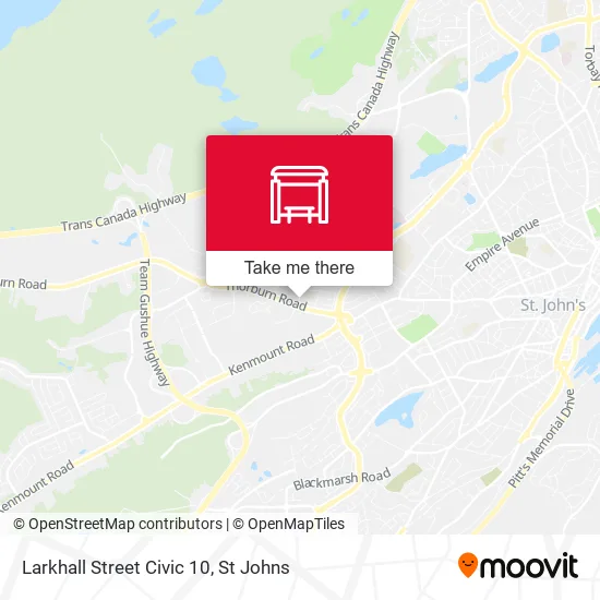 Larkhall Street Civic 10 map
