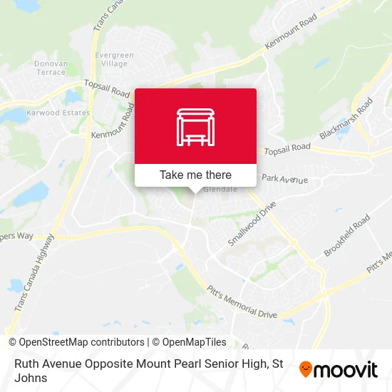 Ruth Avenue Opposite Mount Pearl Senior High map