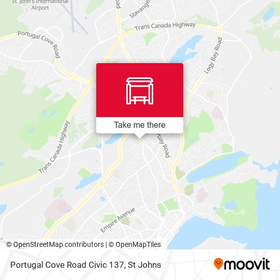 Portugal Cove Road Civic 137 map