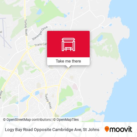 Logy Bay Road Opposite Cambridge Ave map