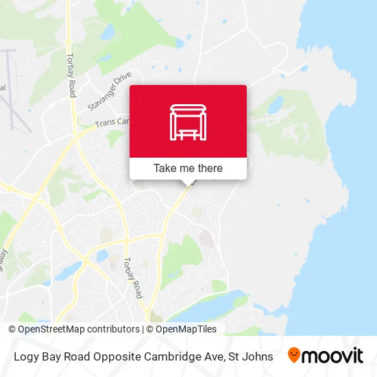 Logy Bay Road Opposite Cambridge Ave map