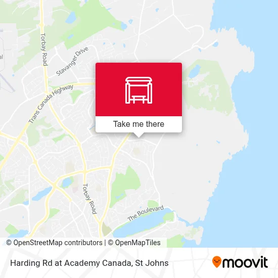 Harding Rd at Academy Canada map