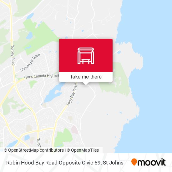 Robin Hood Bay Road Opposite Civic 59 map