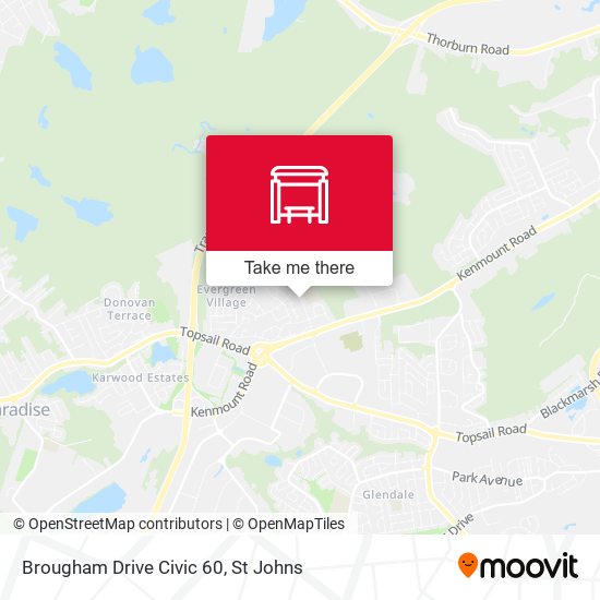 Brougham Drive Civic 60 map