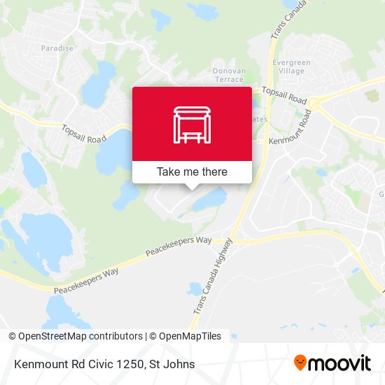 Kenmount Rd Civic 1250 map