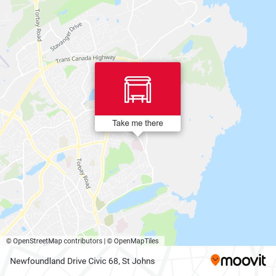 Newfoundland Drive Civic 68 map