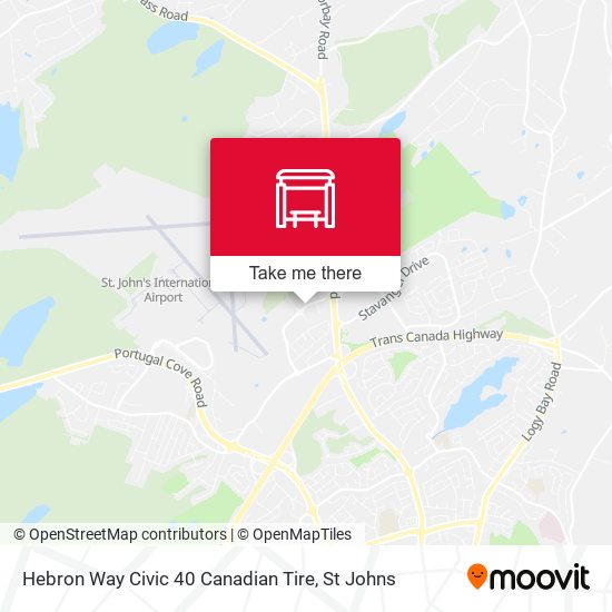 Hebron Way Civic 40 Canadian Tire map