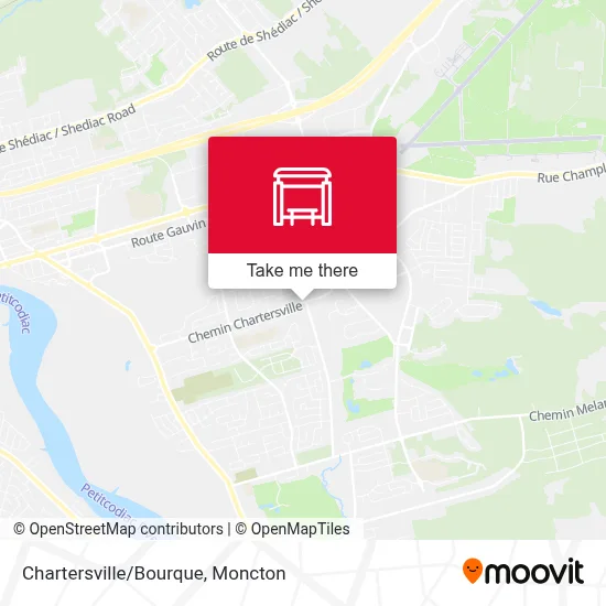 Chartersville/Bourque map