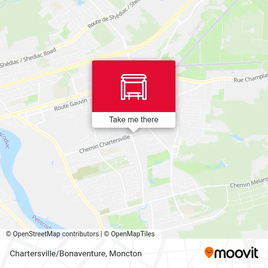 Chartersville/Bonaventure map