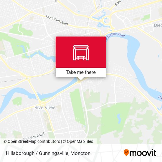 Hillsborough / Gunningsville map