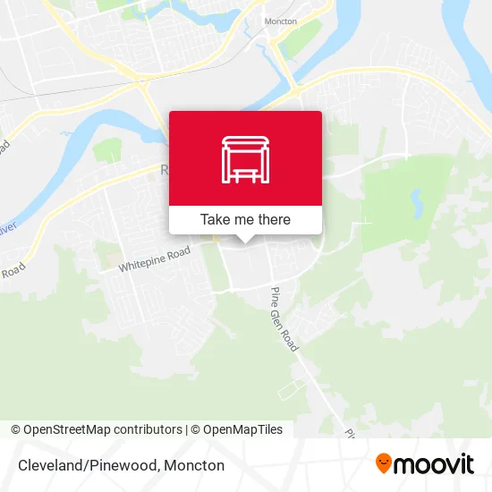 Cleveland/Pinewood map