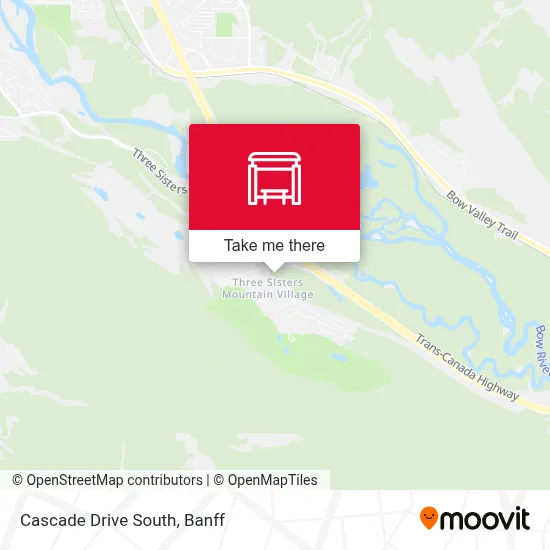 Cascade Drive South map