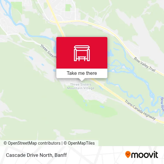 Cascade Drive North map