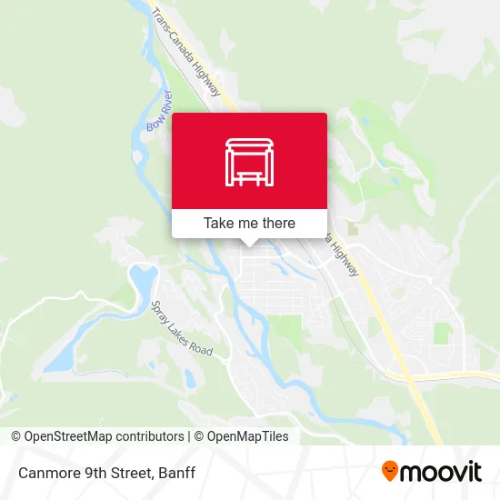 Canmore 9th Street map