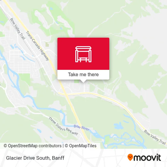 Glacier Drive South map