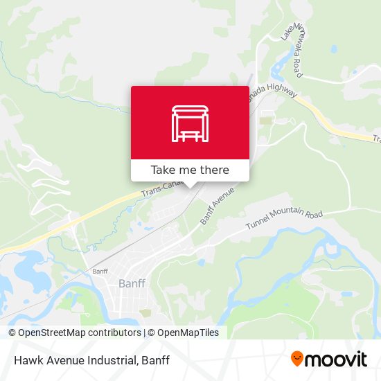 Hawk Avenue Industrial map