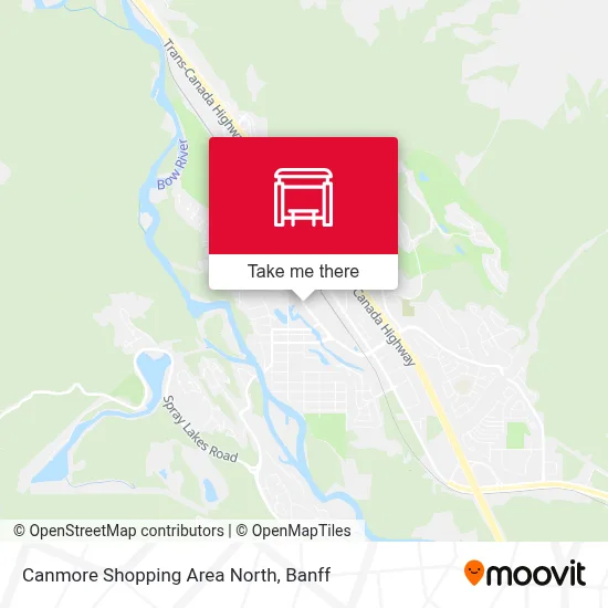 Canmore Shopping Area North map
