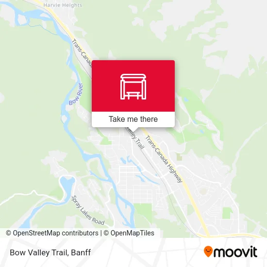 Bow Valley Trail map