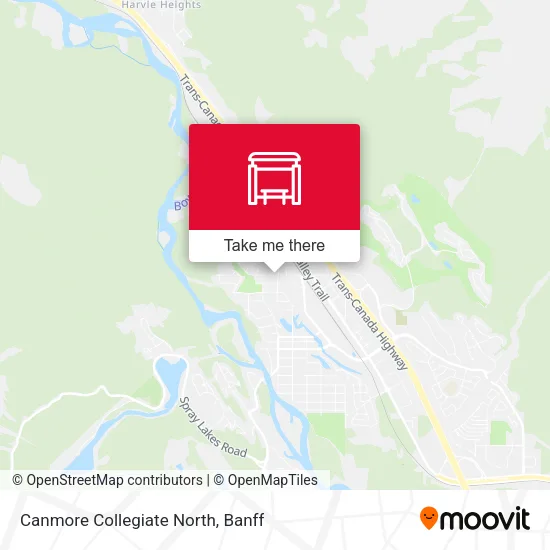 Canmore Collegiate North map