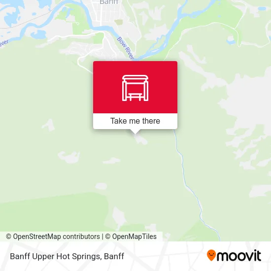Banff Upper Hot Springs map