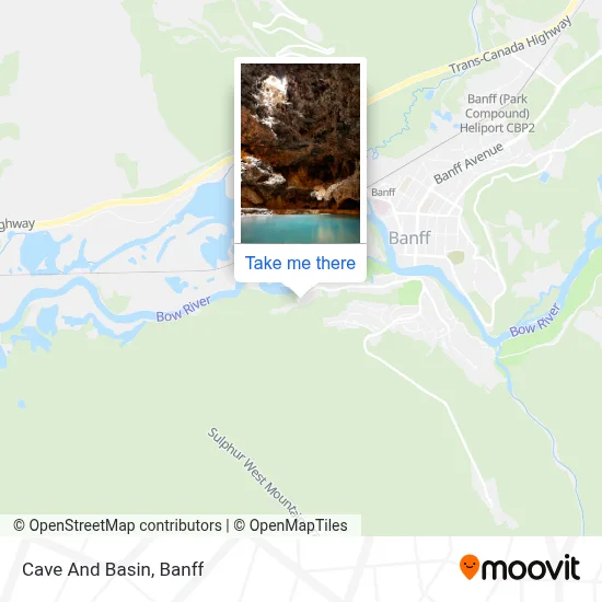 Cave And Basin map