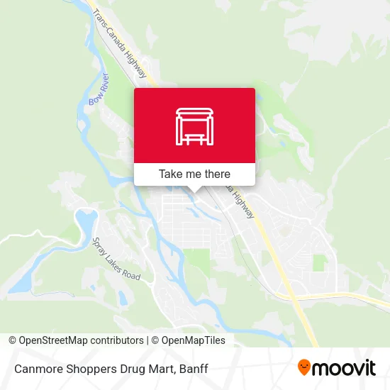 Canmore Shoppers Drug Mart map