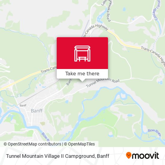 Tunnel Mountain Village II Campground plan