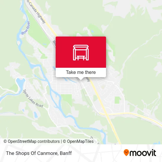 The Shops Of Canmore map