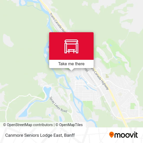 Canmore Seniors Lodge East map