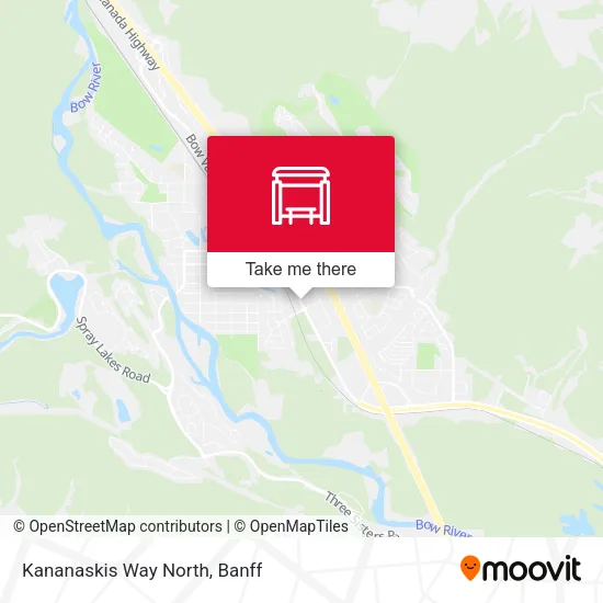 Kananaskis Way North map