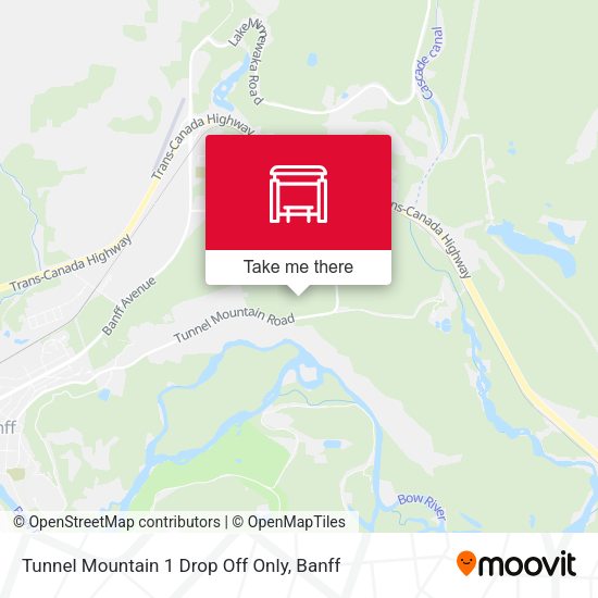 Tunnel Mountain 1 Drop Off Only map