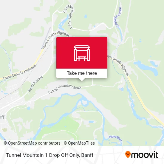 Tunnel Mountain 1 Drop Off Only map