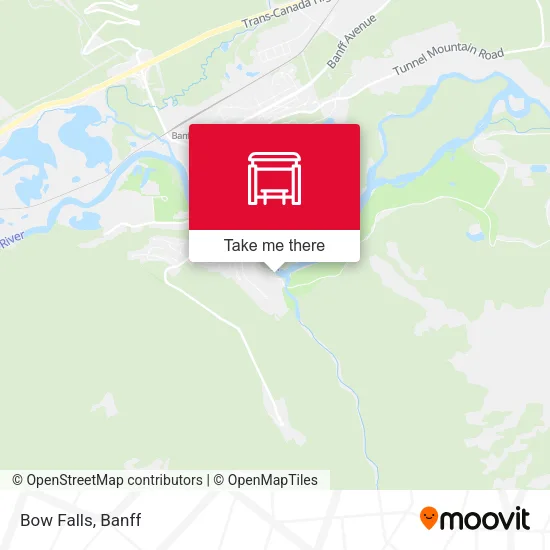 Bow Falls map