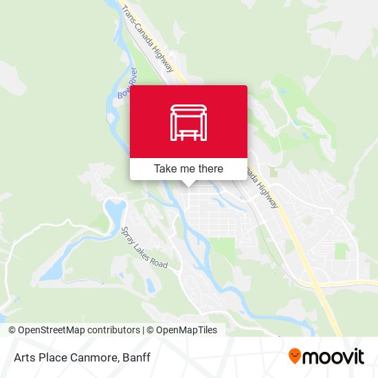 Arts Place Canmore map