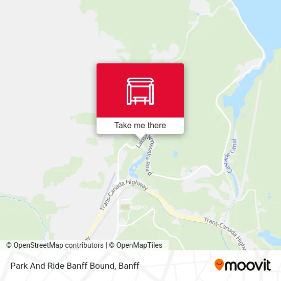 Park And Ride Banff Bound map