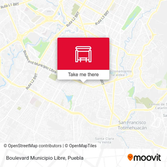 Mapa de Boulevard Municipio Libre