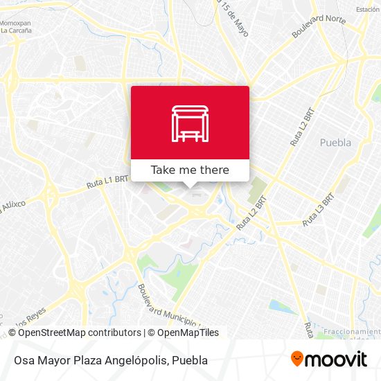 Osa Mayor Plaza Angelópolis map