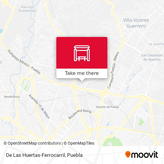 Mapa de De Las Huertas-Ferrocarril