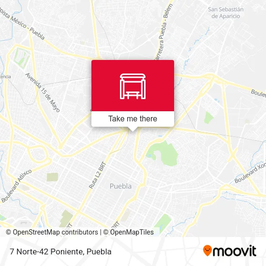 Mapa de 7 Norte-42 Poniente