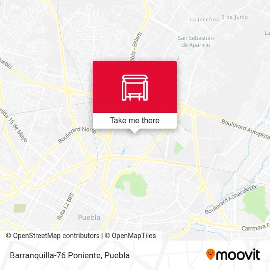 Barranquilla-76 Poniente map