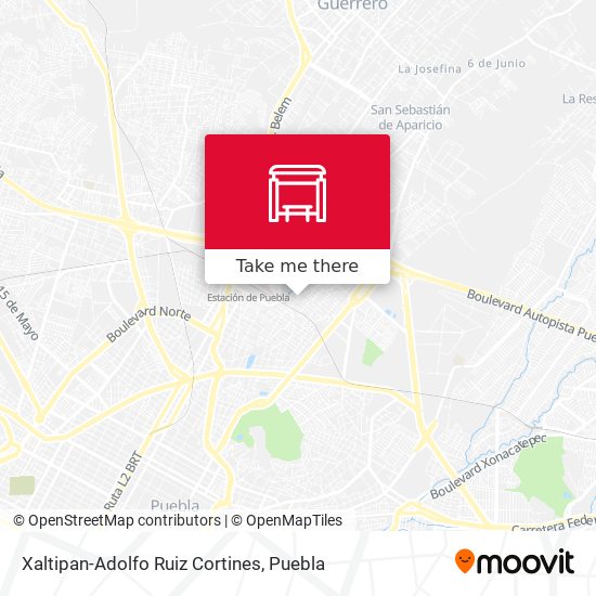 Xaltipan-Adolfo Ruiz Cortines map