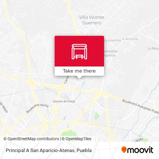 Principal A San Aparicio-Atenas map